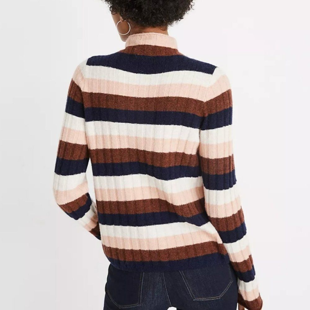 Madewell Color Block Striped Evercrest Turtleneck… - image 2